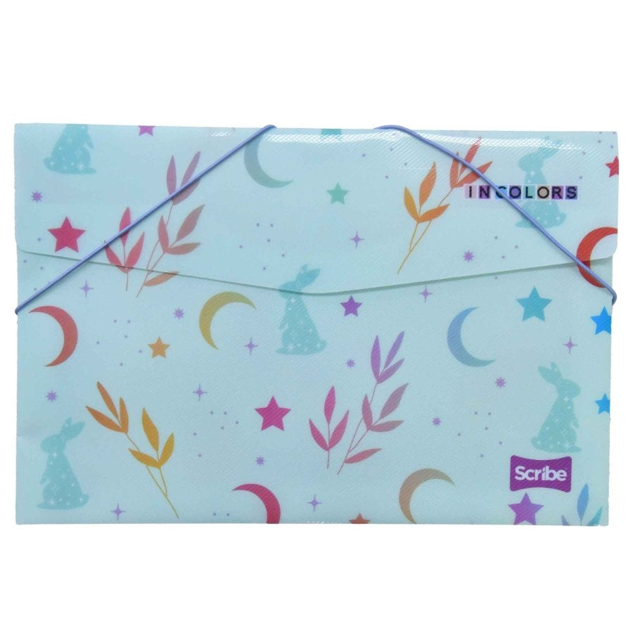 CARPETA SCRIBE PLASTICA FUELLE INCOLORS