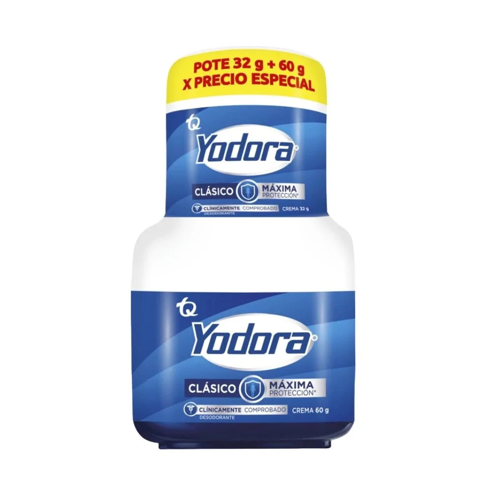 OFERTA YODORA 60 G + 32 G