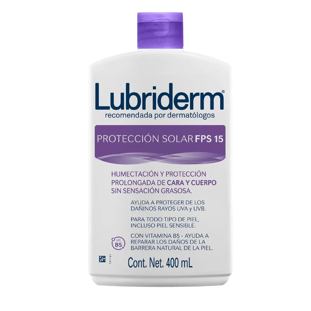 LUBRIDERM PROTECCIÓN SOLAR FPS 15 400 ML