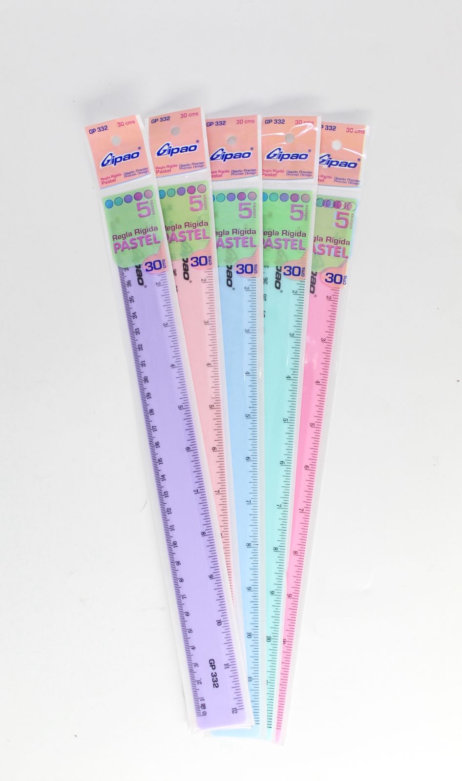 REGLA GIPAO PASTEL 30 CM GP332