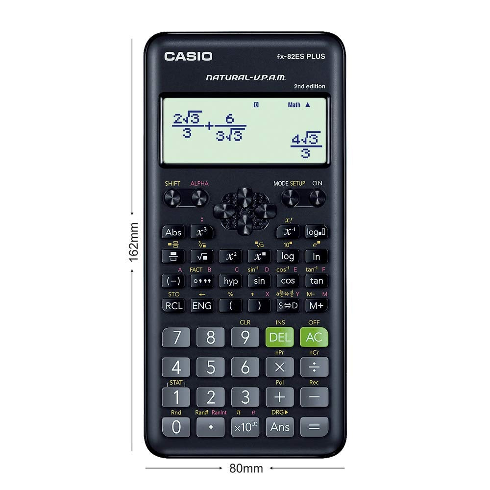 CALCULADORA CASIO CIENTIFICA 82-ES PLUS 252 FUNC