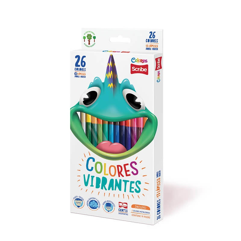COLOR SCRIBE * 13 DOBLEPUNTA NUEVA PRESENTACION + SACA