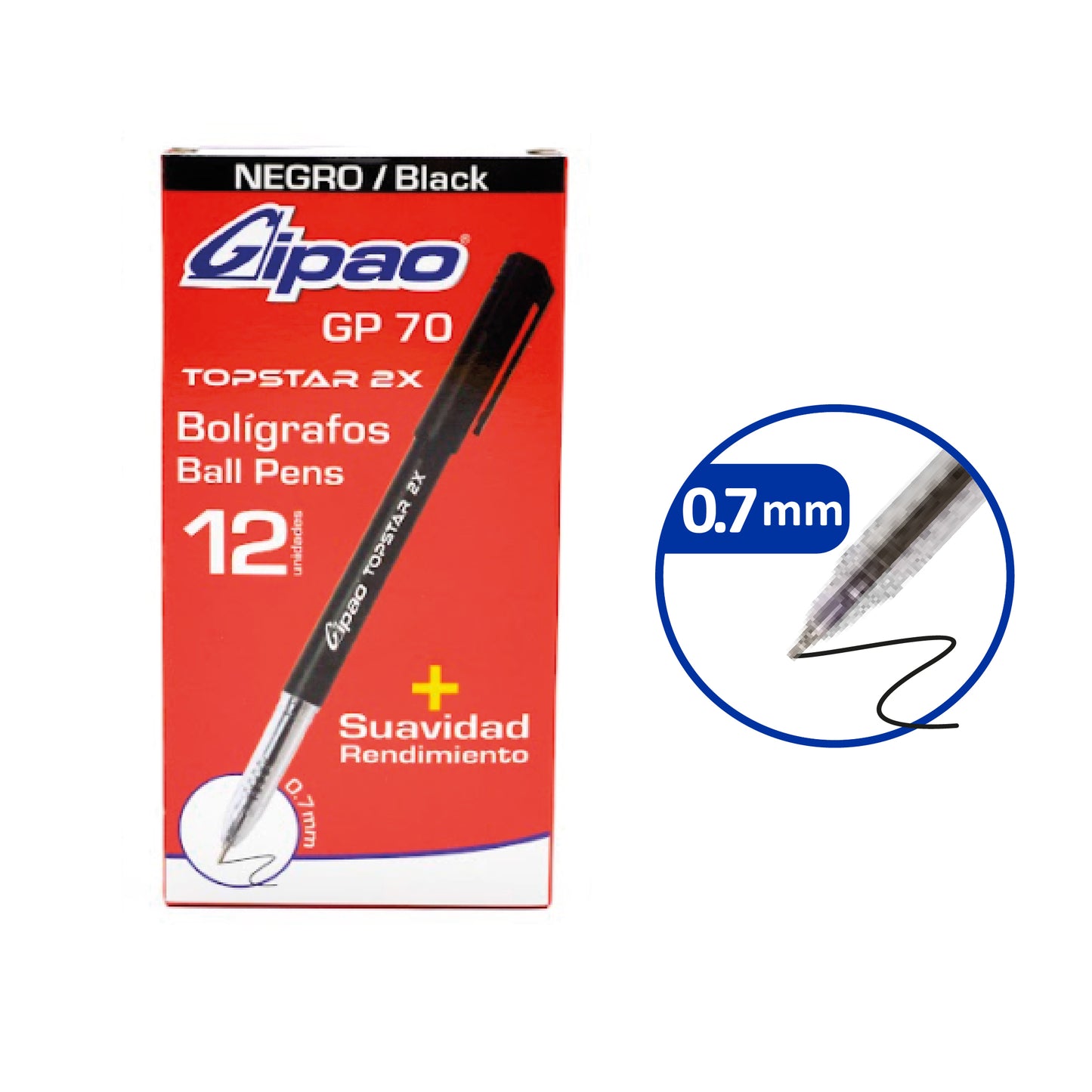 LAPICERO GIPAO TOPSTAR NEGRO GP70