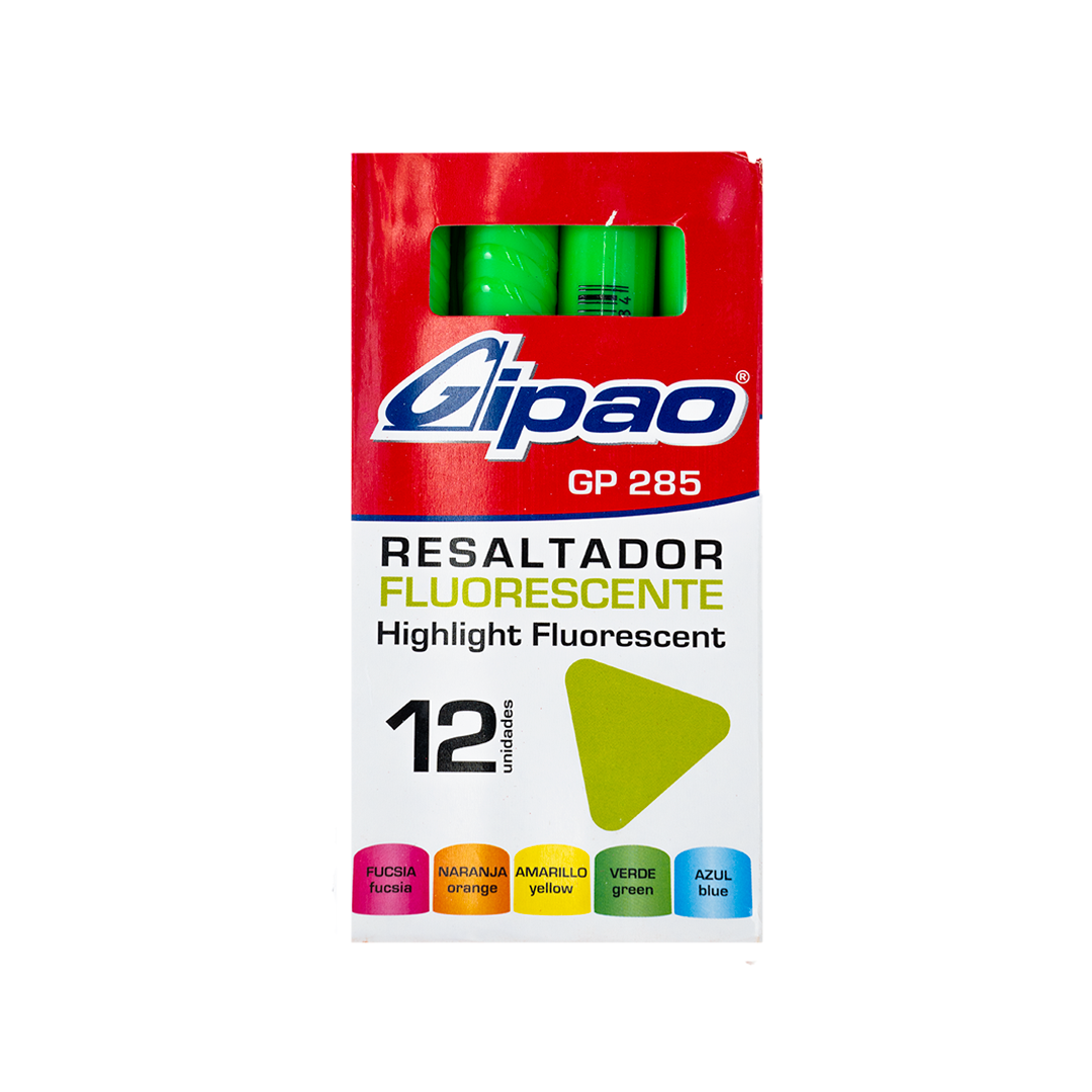 RESALTADOR GIPAO VERDE GP285