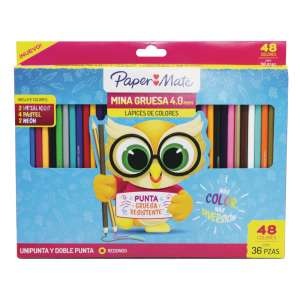 COLOR PAPER MATE * 48 UNIPUNTA/DOBLEPUNTA