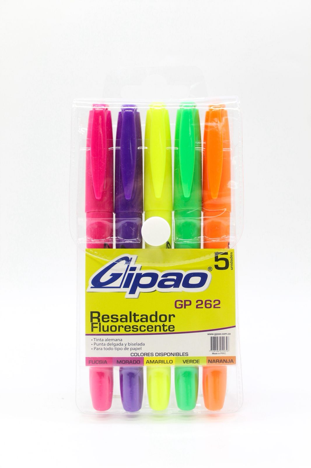 RESALTADOR GIPAO FLUORESENTE * 5 GP262
