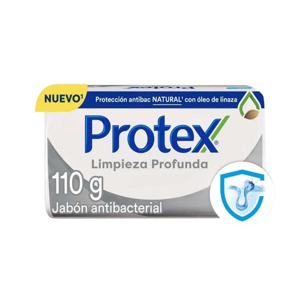 JABÓN ANTIBACTERIAL PROTEX LIMPIEZA PROFUNDA 110 G
