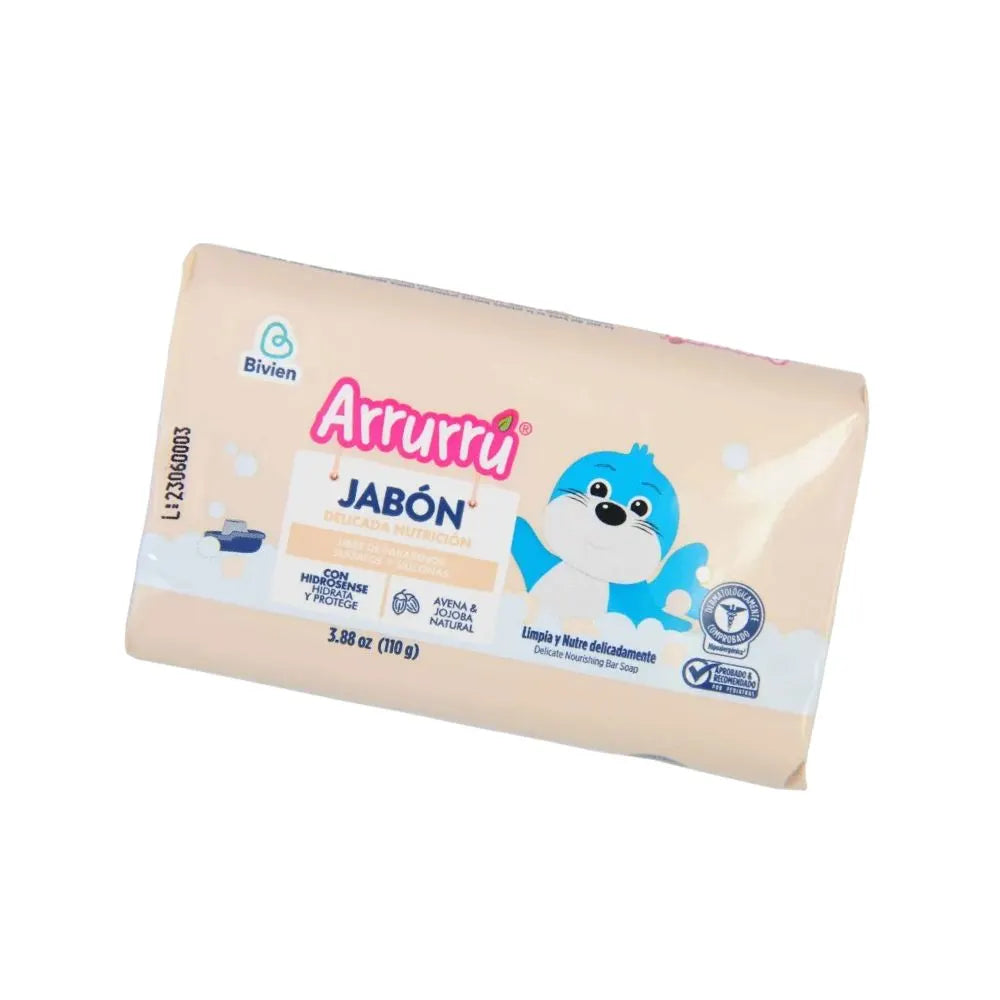 JABÓN EN BARRA DELICADA NUTRICIÓN ARRURRÚ 110 G