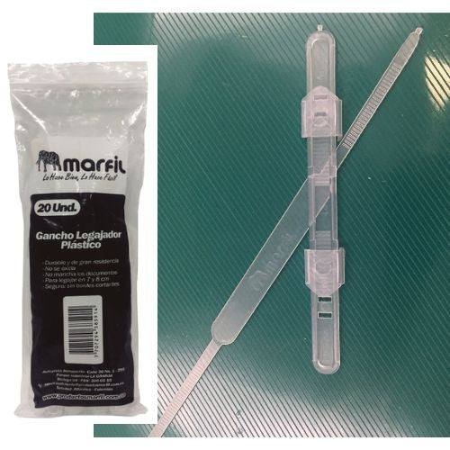 GANCHO LEGAJADOR PLASTICO MARFIL