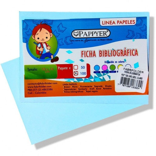FICHAS BIBLIOGRAFICAS PAQ * 50