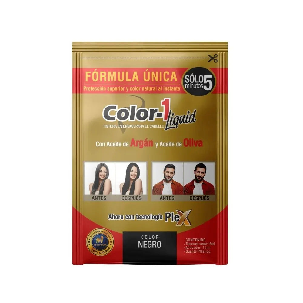 TINTE COLOR1 LÍQUIDO SOBRE NEGRO 15 ML