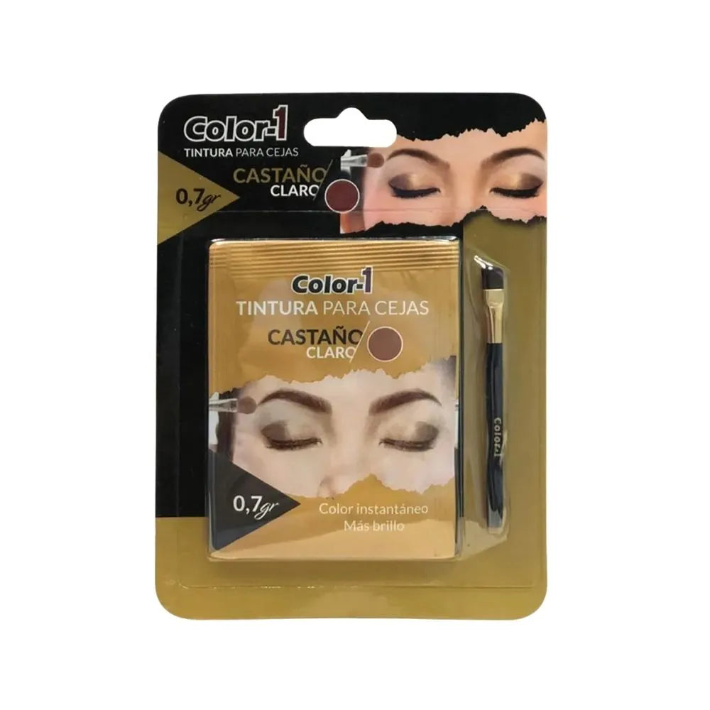 TINTURA PARA CEJAS CASTAÑO CLARO COLOR1 1 G