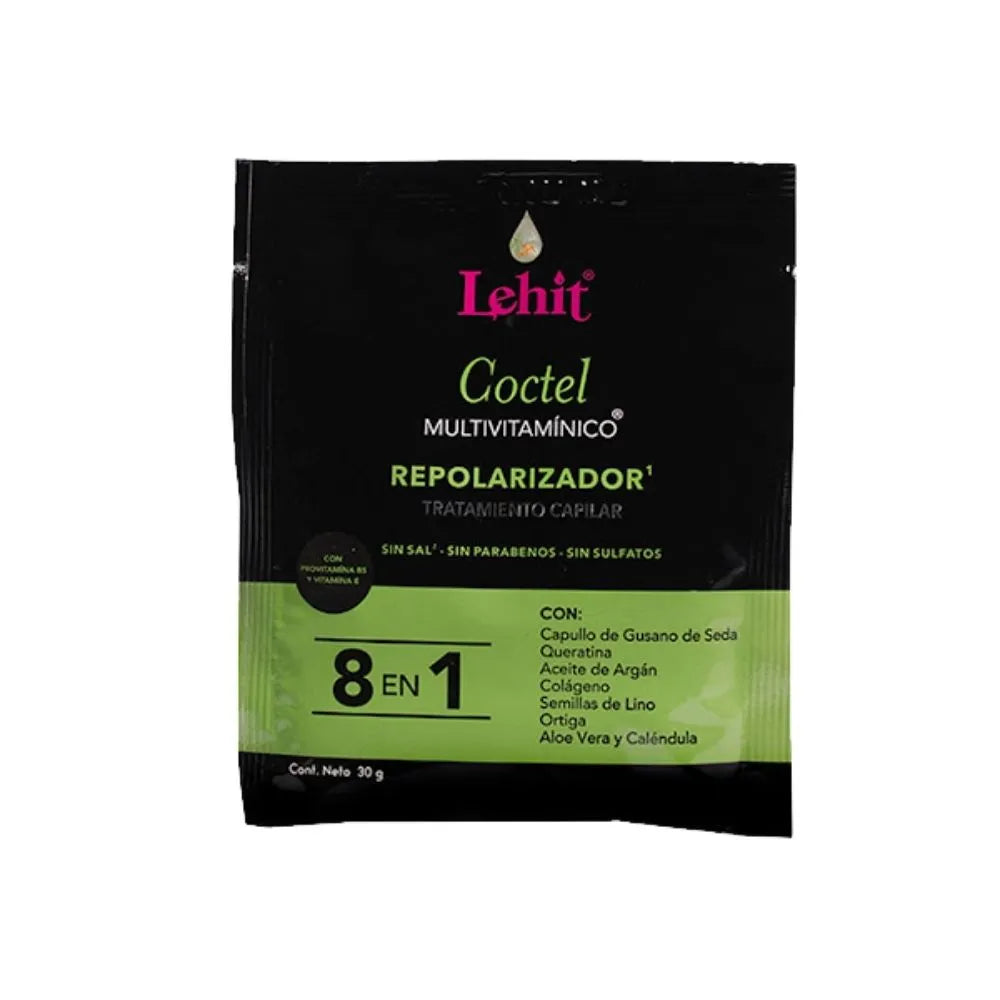 TRATAMIENTO CAPILAR LEHIT COCTEL MULTIVITAMÍNICO SOBRES 30 G