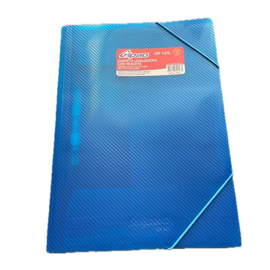 CARPETA LEGAJADORA C/RESORTE PLASTICA GIPAO GP125