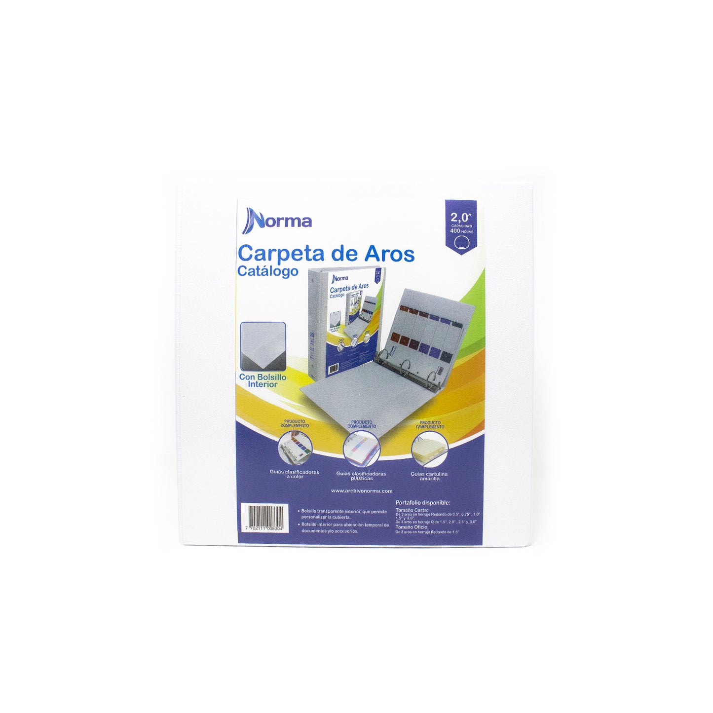 PASTA CATALOGO 2 NORMA BLANCA ARGOLLA O