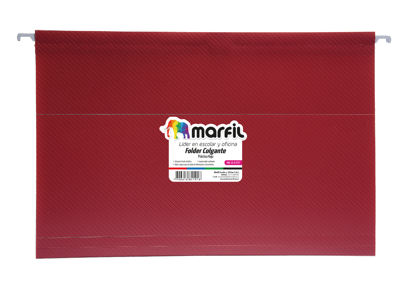 CARPETA COLGANTE AZUL PLASTICA MARFIL REF CA160225