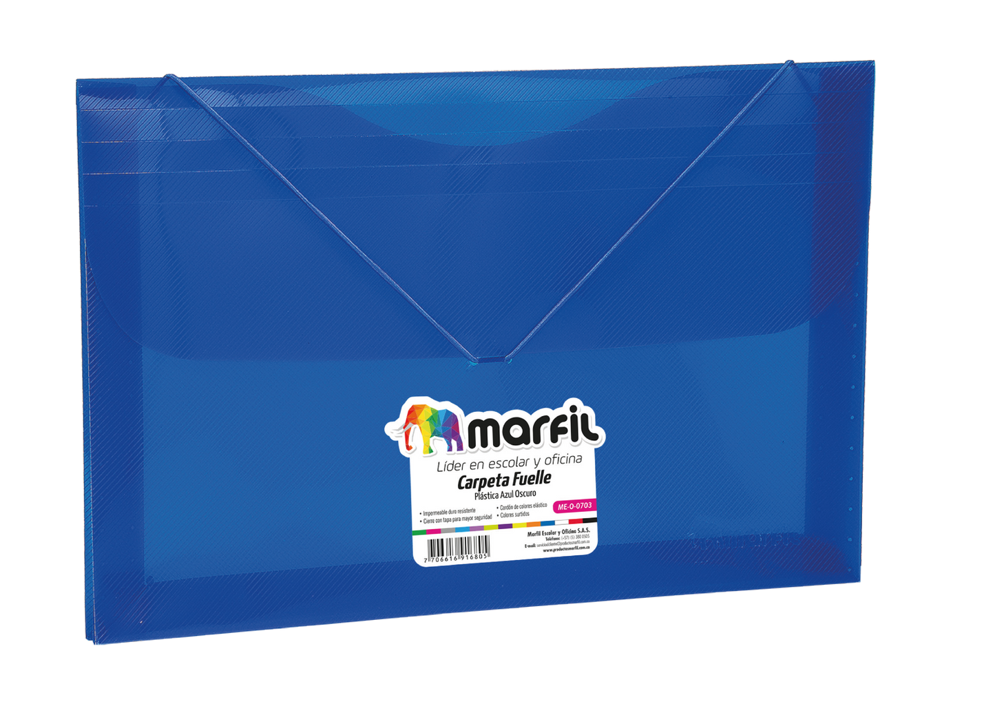 CARPETA MARFIL FUELLE PLASTICA