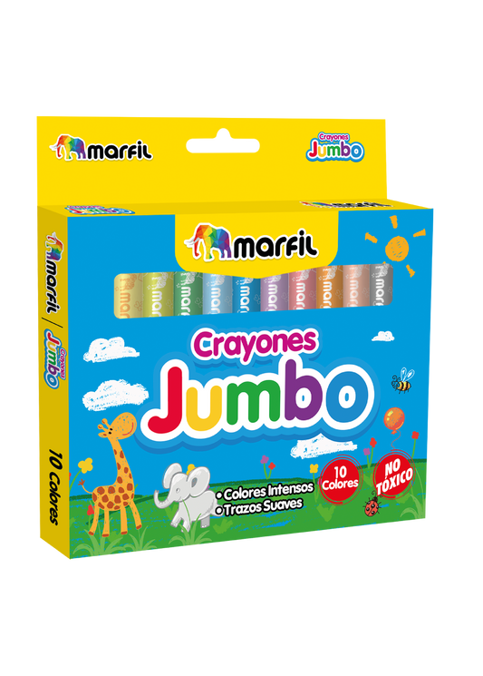 CREYON JUMBO MARFIL * 10 UND
