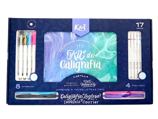 KIT KIUT DE CALIGRAFIA * 17 PIEZAS