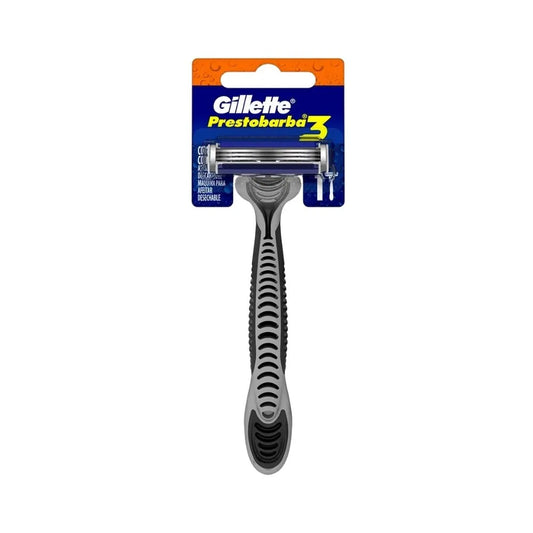MÁQUINA PARA AFEITAR GILETTE PRESTOBARBA 3 HOJAS