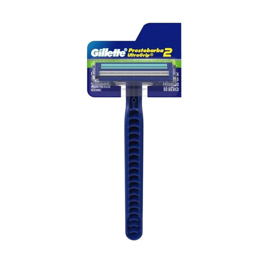 MÁQUINA PARA AFEITAR GILLETTE PRESTOBARBA ULTRAGRIP 2 HOJAS