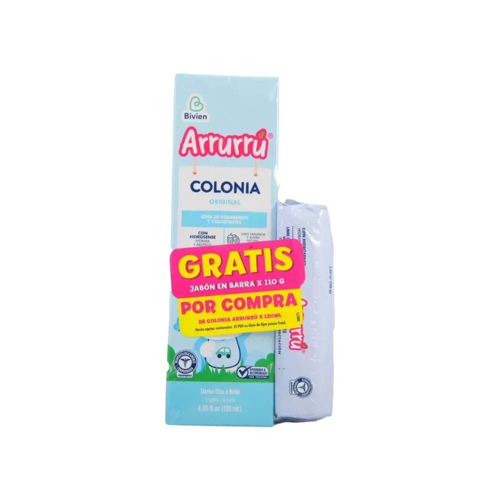 COLONIA OFERTA ARRURRÚ 120 ML + JABÓN AZUL