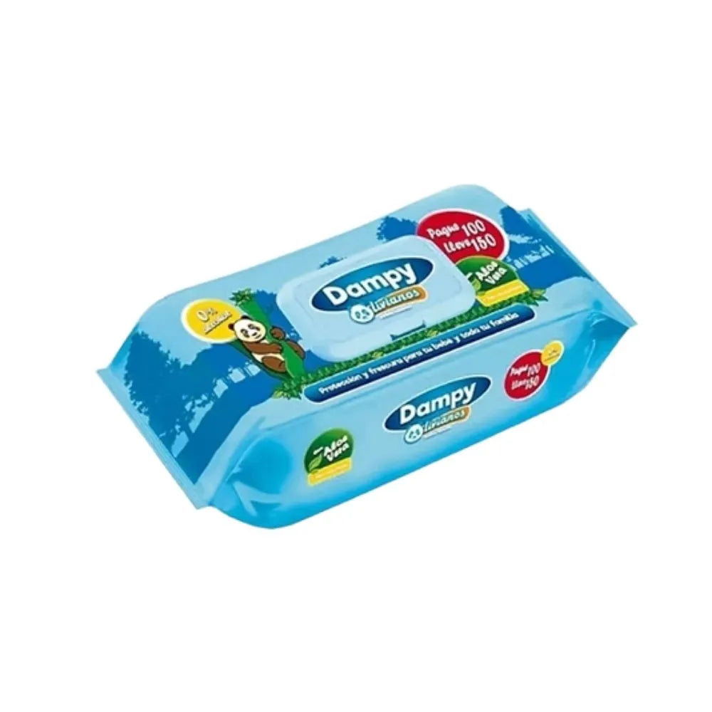 PAÑITOS HÚMEDOS DAMPY AZUL X 150