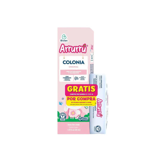 COLONIA OFERTA ARRURRÚ 120 ML + JABÓN ROSADO