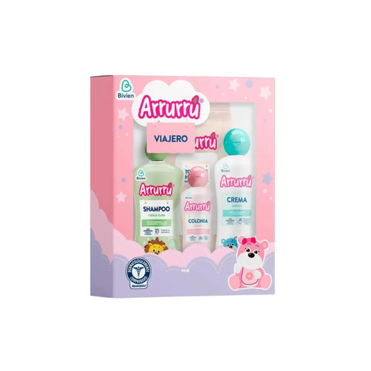 ESTUCHE ARRURRÚ VIAJERO ROSADO