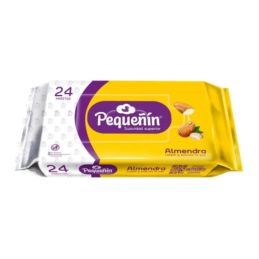 PAÑITOS HÚMEDOS PEQUEÑIN ALMENDRA X 24