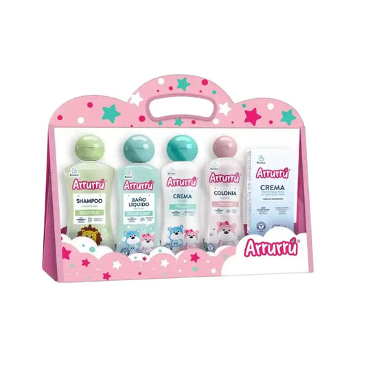 ESTUCHE ARRURRÚ ABUELITA ROSADO