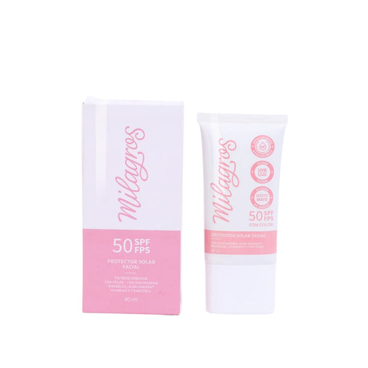 BLOQUEADOR SOLAR CON COLOR MILAGROS SPF50 40 ML