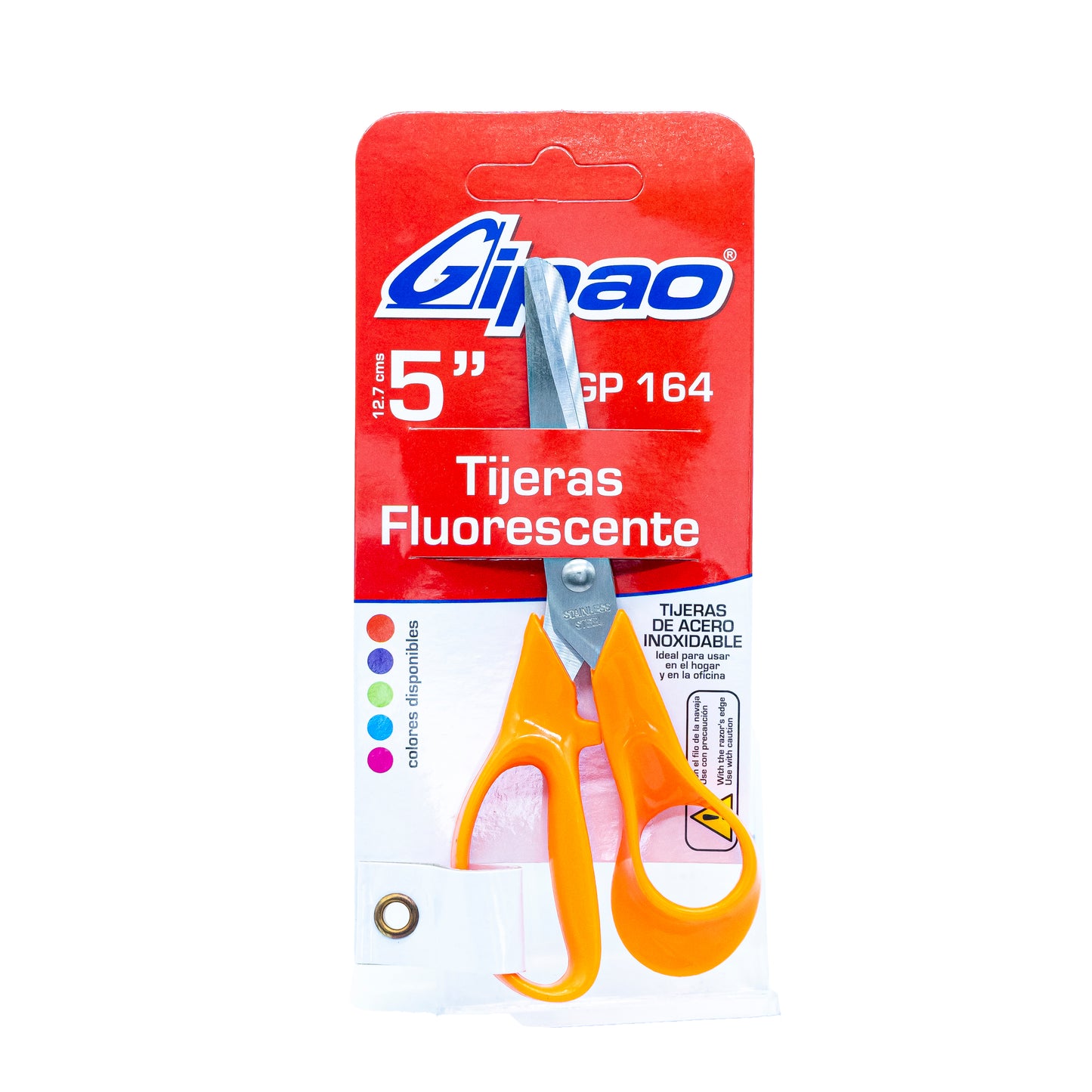 TIJERA GIPAO FLUORESCENTE 5" GP164