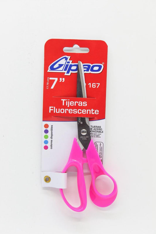 TIJERA GIPAO FLUORESCENTE 7" GP167