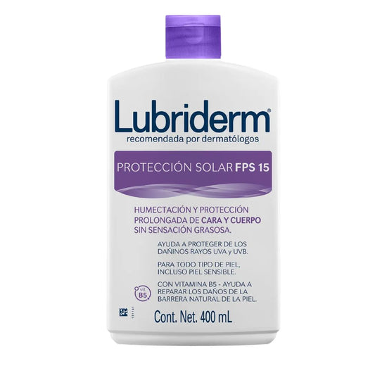 LUBRIDERM PROTECCIÓN SOLAR FPS 15 400 ML