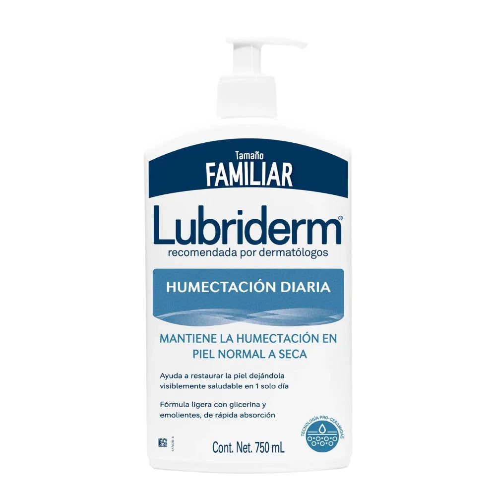 LUBRIDERM HUMECTACIÓN DIARIA 750 ML