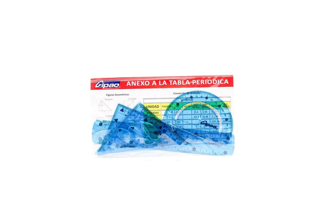 JUEGO GEOMETRICO GIPAO FLEXIBLE 20CM GP827