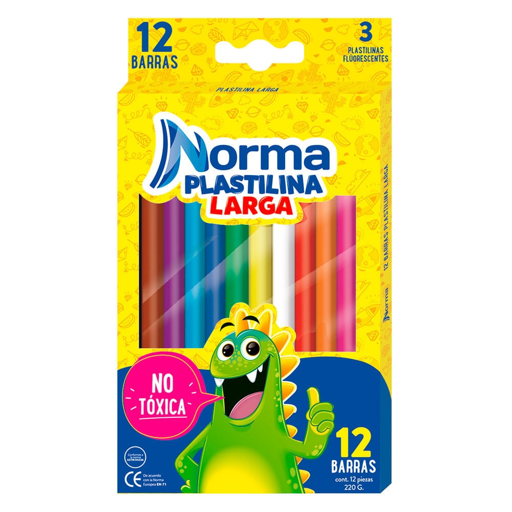 PLASTILINA NORMA * 12 LARGA