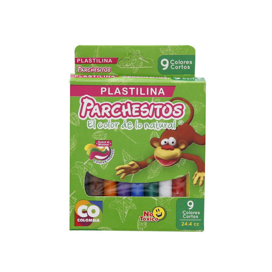 PLASTILINA PARCHESITOS * 9 CORTA