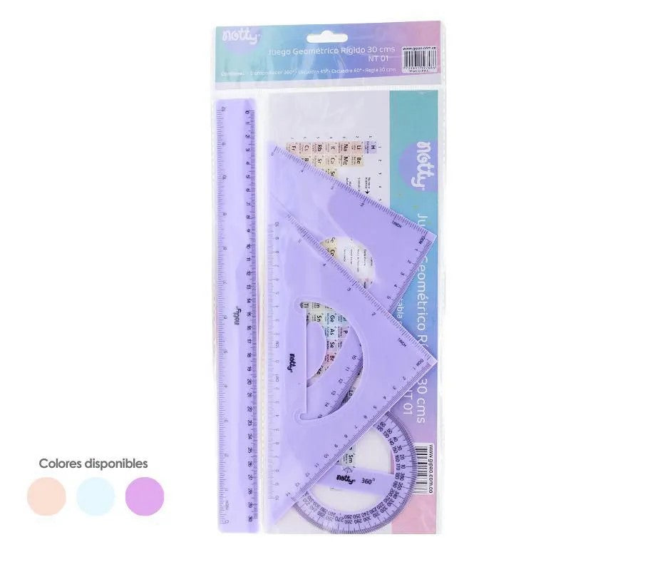 JUEGO GEOMETRICO NOTTY RIGIDO PASTEL 30 CM