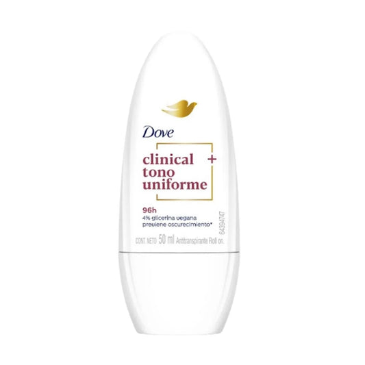DESODORANTE DOVE CLINICAL TONO UNIFORME ROLLON 50 ML