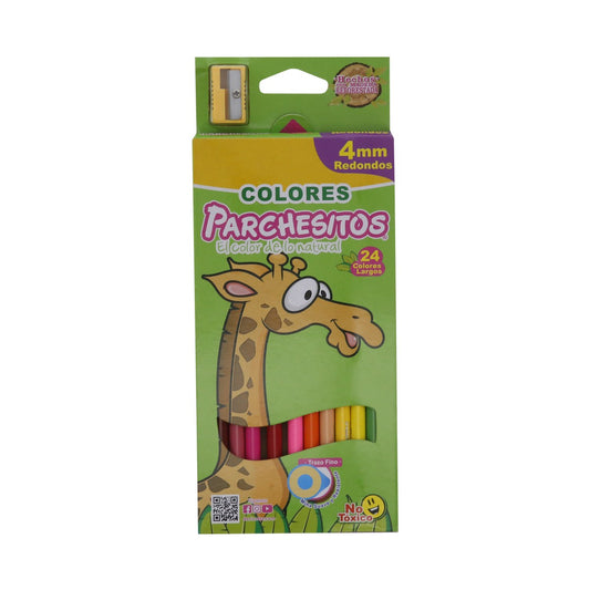 COLOR PARCHESITOS * 24 UNIPUNTA 4MM