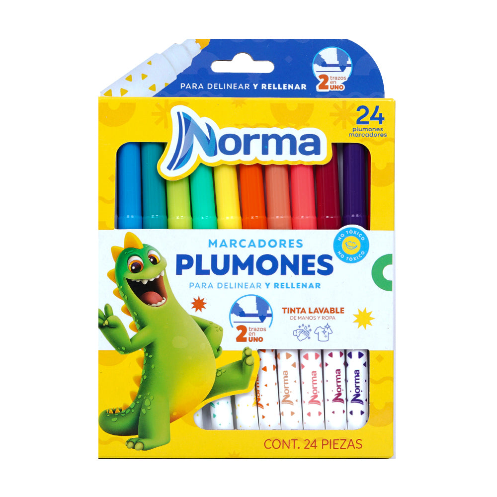 MARCADOR NORMA LAVABLE * 24
