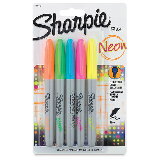 MARCADOR SHARPIE NEON BLISTER * 5