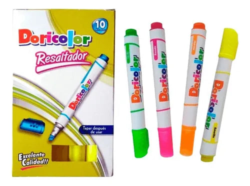 RESALTADOR DORICOLOR COLORES SURTIDOS UND