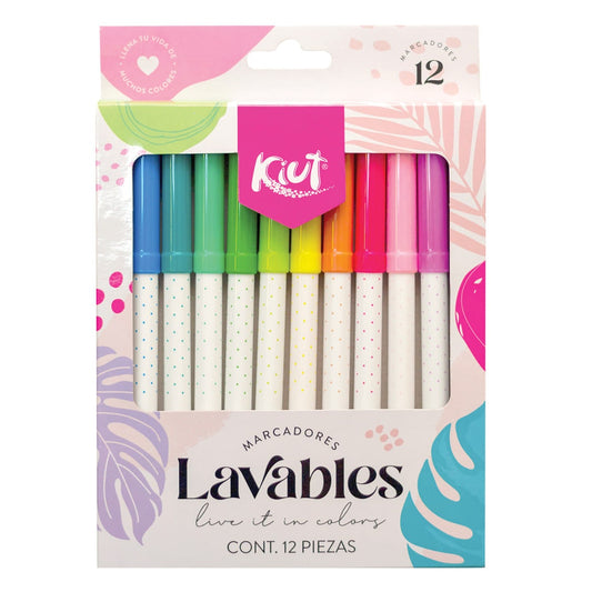 MARCADOR KIUT LAVABLE * 12