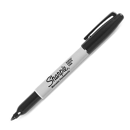 MARCADOR SHARPIE PUNTA FINA NEGRO UND