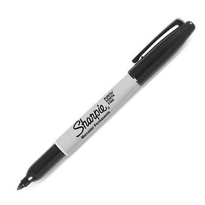 MARCADOR SHARPIE PUNTA FINA NEGRO UND