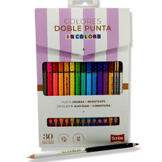 COLOR SCRIBE INCOLORS * 15 DOBLEPUNTA
