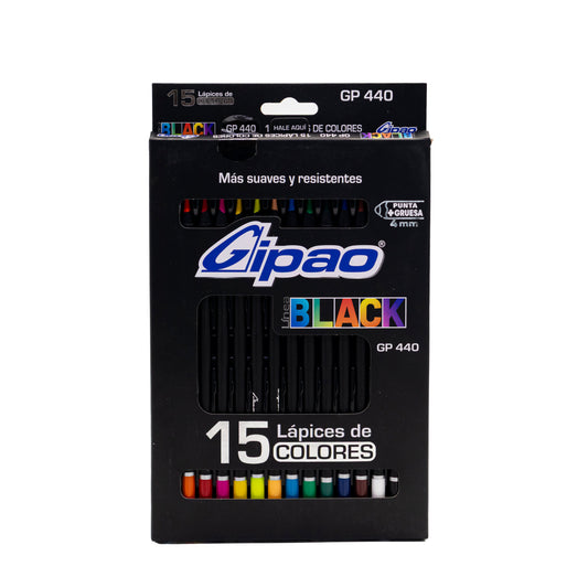COLOR BLACK GIPAO * 15 4 MM GP440